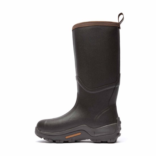 Bruine Muck Boot Wetland Pro laarzen, zijkant.