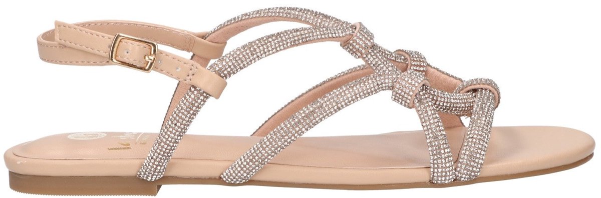 La Strada Sandaal Beige Glitter Synthetisch - Damesschoenen - Maat - 40