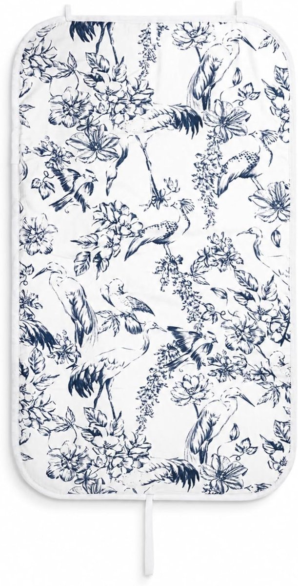 Draagbare strijkmat 50 × 70 cm met 100% katoenen bovenkant en 6 mm dikke vilten vulling, ideaal voor reizen en strijken op elke ondergrond