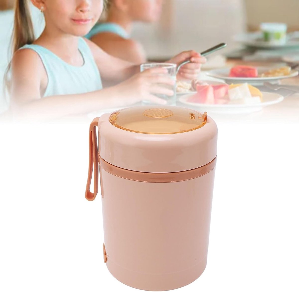 Draagbare Elektrische Lunchbox voor het Verwarmen van Voedsel, RVS Zelfverwarmende Maaltijdcontainer met Lepel, Ideaal voor Werk en Reizen — cadeau in Kookcadeaus - foto 4