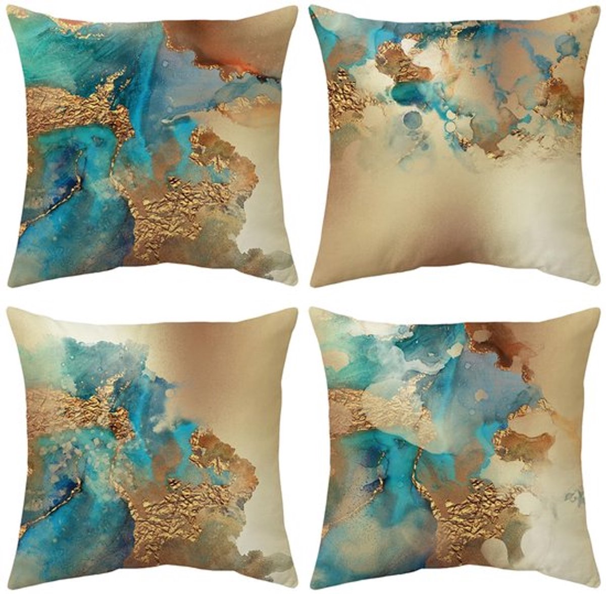Dailygoody - Kussenhoezen voor bank - Decoratieve kussenslopen - Set
