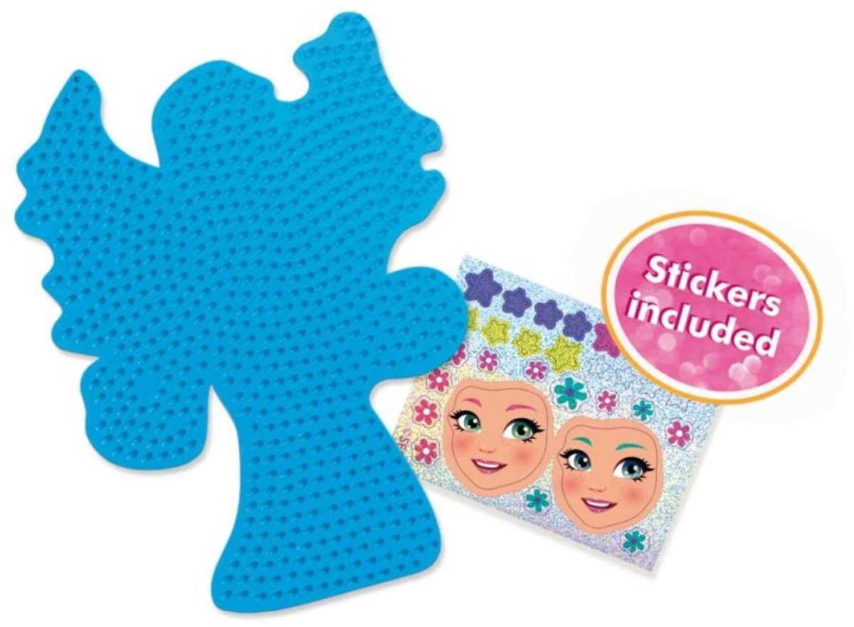 SES Creative - Beedz - Elfjes - 1200 Strijkkralen met Grondplaten en Glitter Stickers - Vanaf 5 Jaar — afbeelding 6