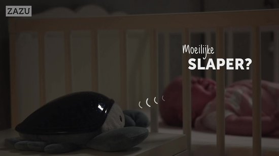 ZAZU Cody de Krab Ocean Projector – Baby Projector Nachtlampje met Bewegende Golven & Vissen – Huilsensor – 3 Geluiden – Blauw