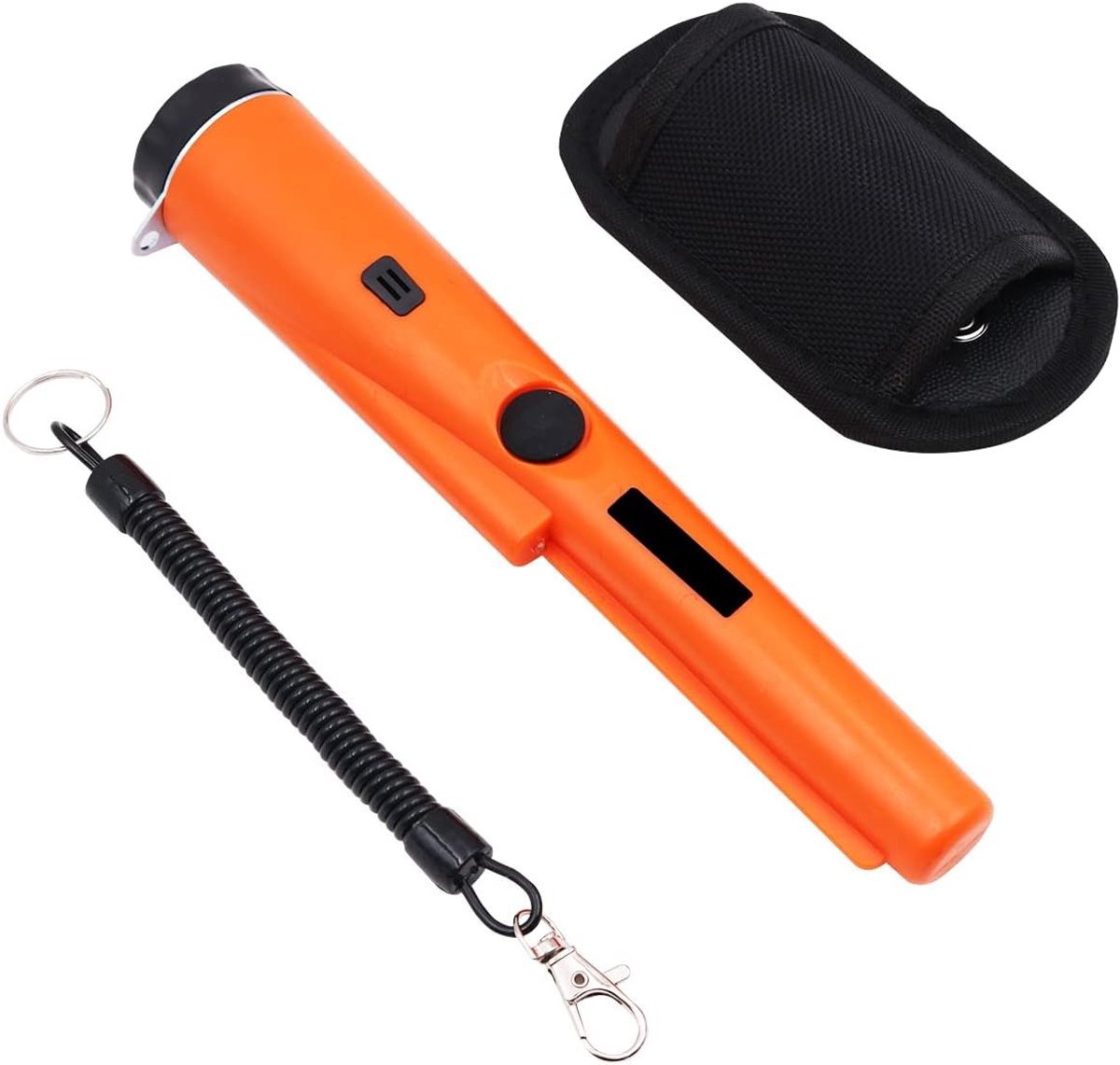 Draagbare Metaldetector met 360° Zoekfunctie en Alarmlicht - Hoge Gevoeligheid, IP66 Waterdicht, Inclusief Holster voor Schatzoekers en Avonturiers