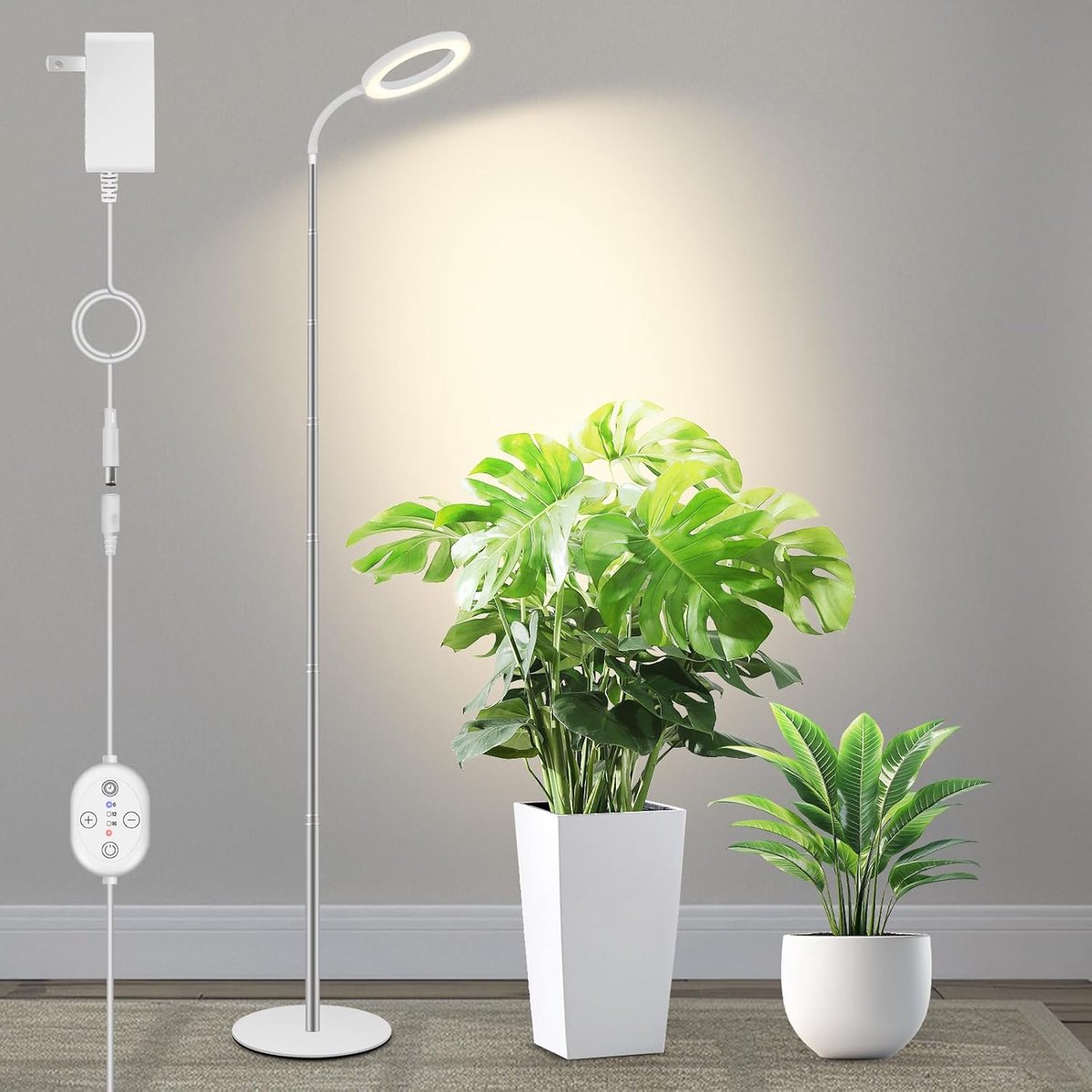 Plantlamp - Groeilamp Binnen - Planten Kweken - Volledig Spectrum - 35-150 cm - Wit