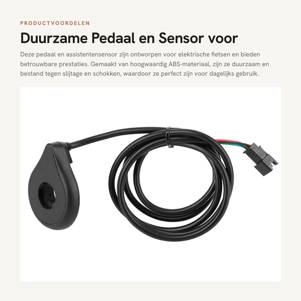 Dailygoods - Duurzame Pedaal en Sensor voor Elektrische Fiets