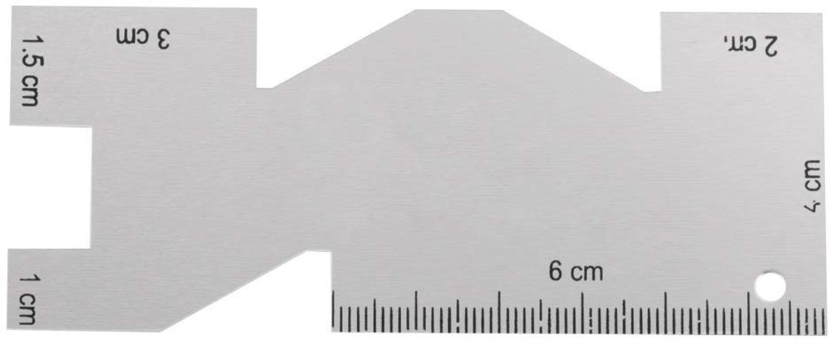 Dailygoods- Naaimeter Flexibel - Naaimateriaal - Quilten - Handgereedschap - Precisie - Hoogwaardig Metaal - Meetlat