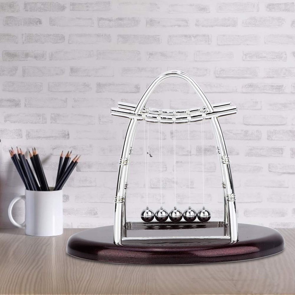 Dailygoods- Newton's Cradle - Hoogwaardig Metaal - Educatief Kinderspeelgoed - Stressverli