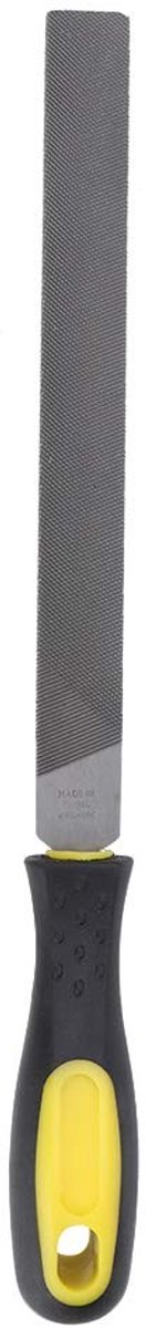 Dailygoods- Platte Vijl 31 cm - Stalen Vijl - Vijl met Grove/Middelste/Fijne Tanden - Slijpgereedschap - Handvijl - Lichtgewicht 192 g