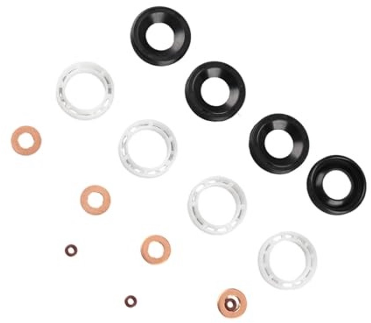 JHUBERS- Injector Seals Kit Vervanging - Kit Dieselinjectorafdichtingen - Geschikt voor Citroen 1.6HDI - ABS Materiaal - OE/OEM-nummers 1318562/1314368/1317370 - Montage voor 206/207/307/308/407/5008 - Injector Afdichtingen