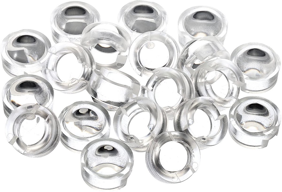 Dailygoods - Convexe Lens 13 mm - 90 Graden Stralingshoek - Transparant Acryl - Voor Infrarood Camera's - Hoogwaardige Optische Lenzen