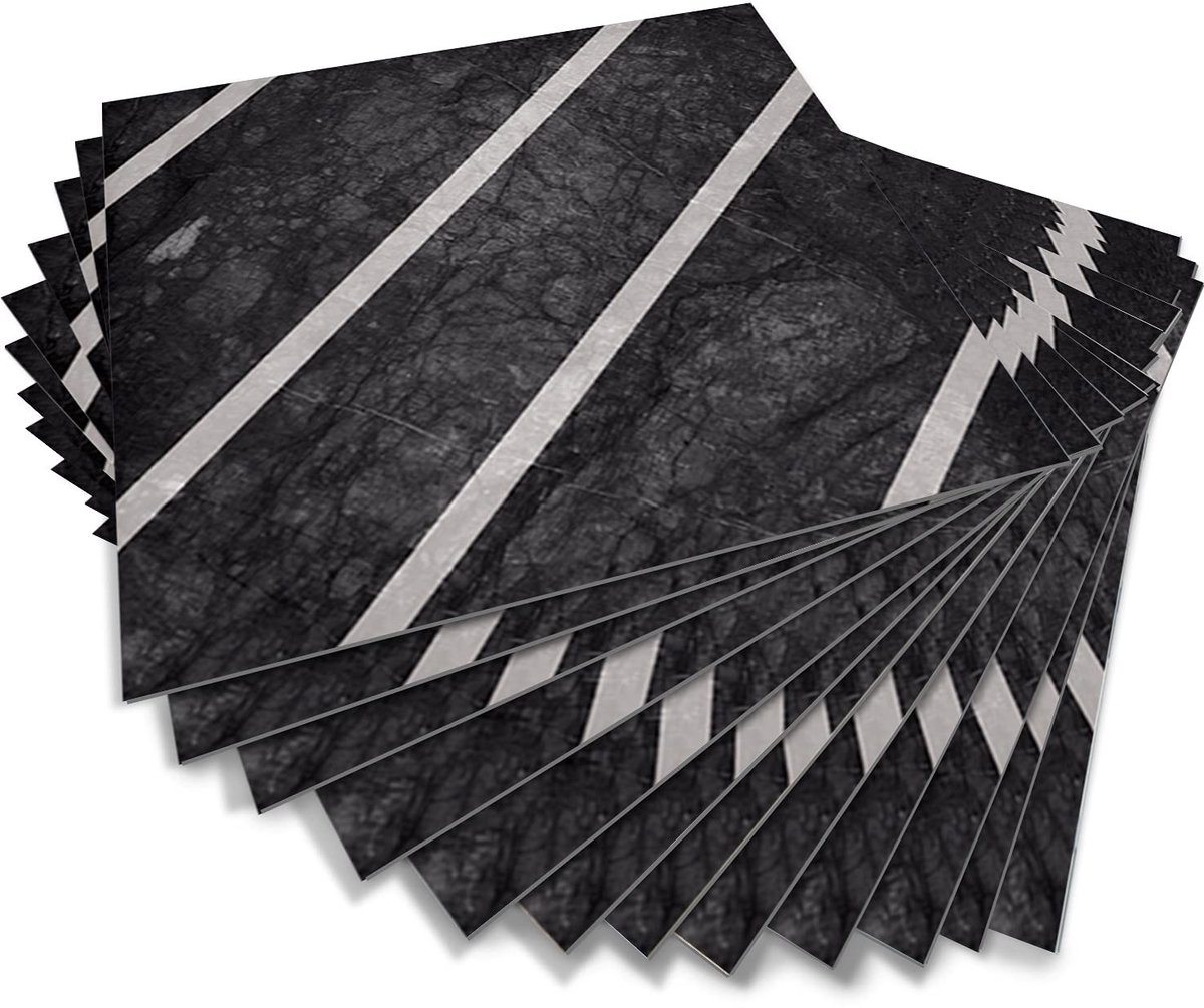 Dailygoods- Vloertegels Zelfklevend - Antislip - PVC - 20 x 20 cm - 12 Stuks - Geschikt voor Woonkamer/Keuken/Badkamer - Vloerstickers
