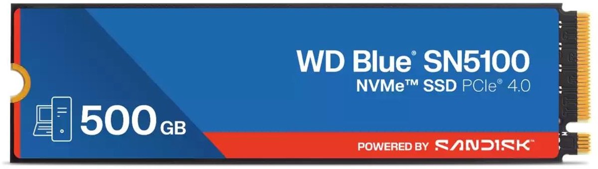Western Digital WD Blue SN5100 500 GB M.2 PCI Express 4.0 NVMe QLC 3D NAND