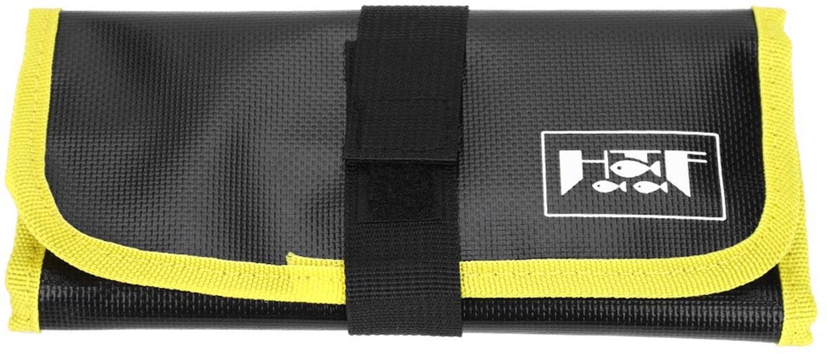 Dailygoods - Fishing Jig Bag - Vissersaccessoires - Hoge capaciteit - Geel - Lure pouch - Geschikt voor visliefhebbers - 22,3 x 10,3 x 2 cm
