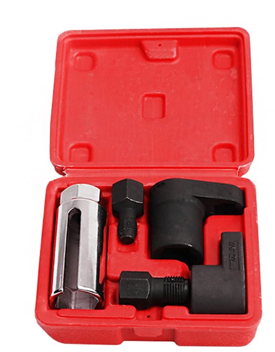 Vlemico - O2 Sensor Steeksleutel Set - 5-delige Set voor Lambda Probes - Voor het Verwijderen en Installeren - Handgereedschap - Geschikt voor Auto...