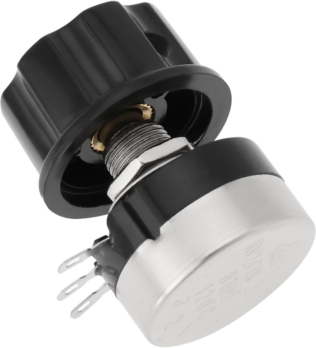 Vlemico - Koolstoffilm Potentiometer - 1K ohm - Ideaal voor Snelheidsregeling - Draad Wond - RV24YN20S - Betrouwbaar en nauwkeurig - Geschikt voor ...