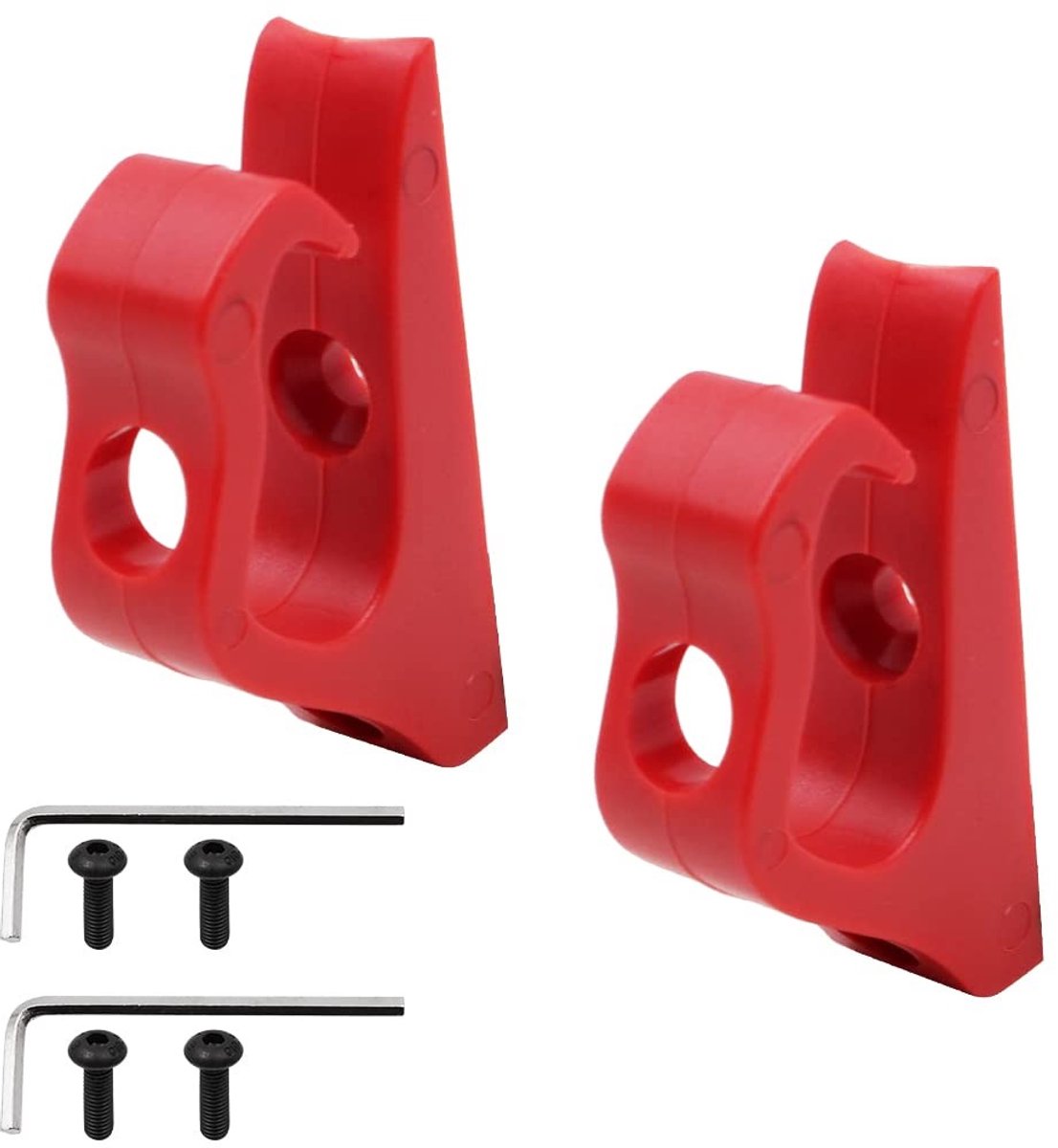 Elzusha - Multifunctionele haak - Elektrische scooteraccessoires - Rood - Handig voor helmen en tassen - Voor Mijia M365 en M365 Pro