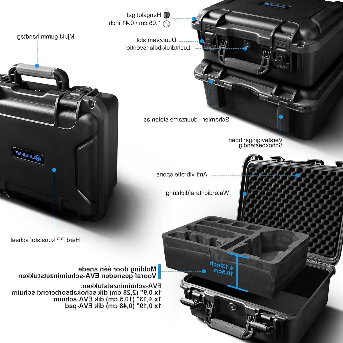 Waterdichte Hardcase voor DJI Mavic 4 Pro Drone met Oplader, Accu's en Accessoires - Ideaal voor Reis en Bescherming – foto 2