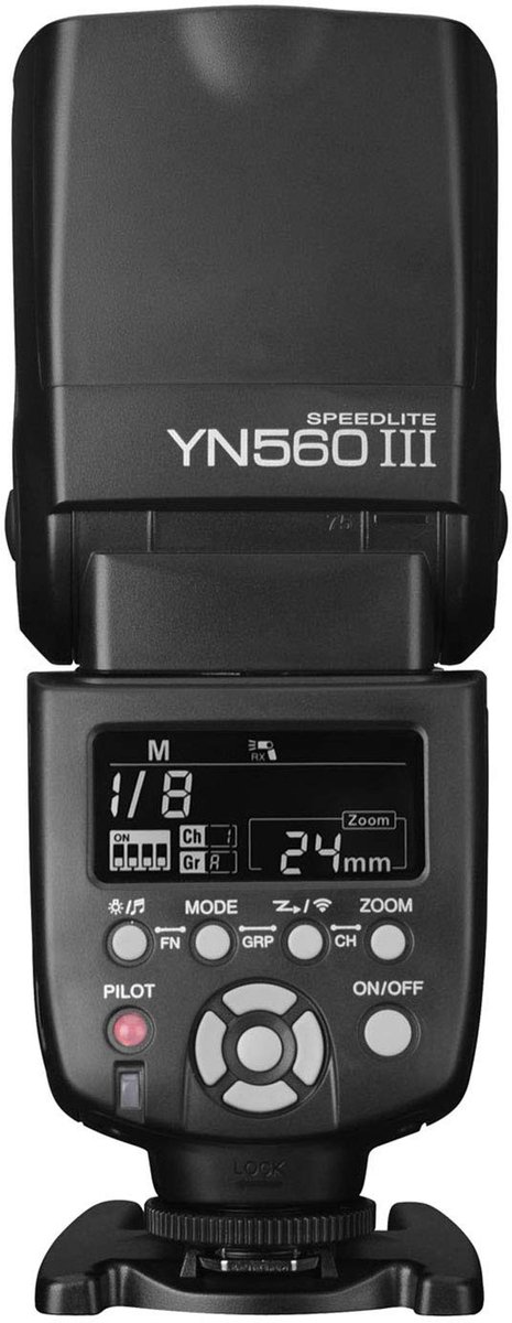 Vlemico - systeemflitser - handmatig - 2,4 GHz draadloze trigger - ideaal voor fotografie - met lcd-display - 530 g