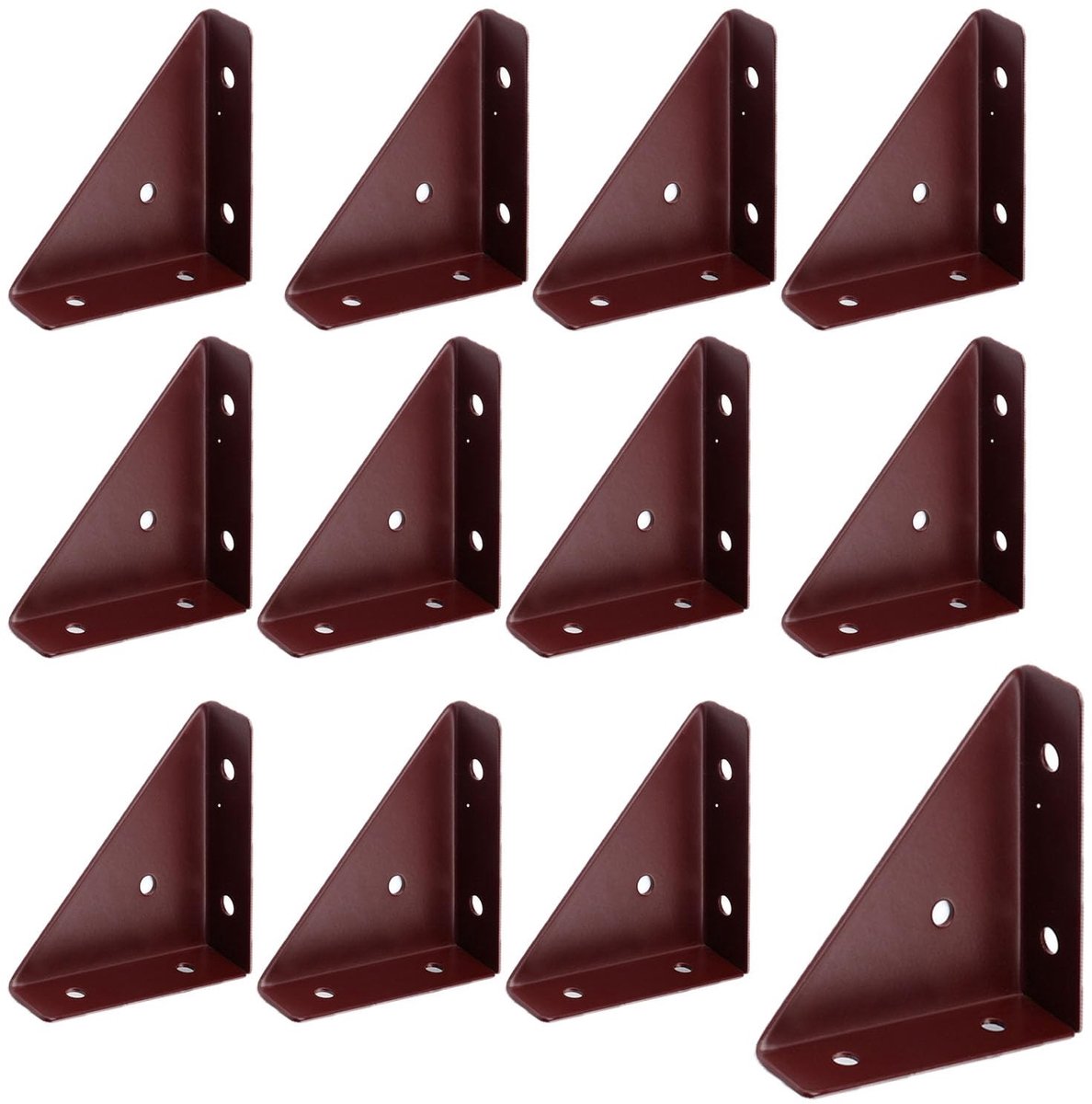 Dailygoods - Hoekverbinder Metaal - Stabiliteit - Zwart - 12 Stuks - Geschikt voor Meubels - Voor Bedden en Tafels