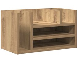 vidaXL - Bureau - organizer - Artisanaal - eiken - 44,5 - x - 24 - x - 25 - cm