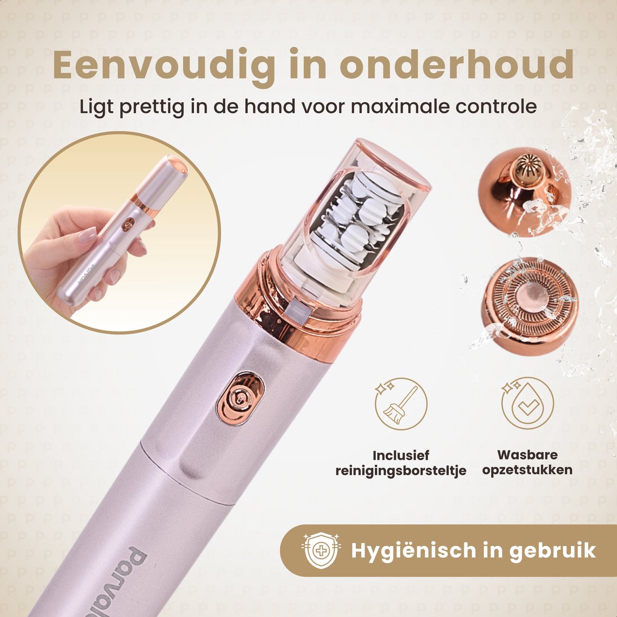 Parvale® 3 in 1 Epilator SilkPro - Epileerapparaat Dames - Epilator - Gezichtsepilator Vrouw - Gezichtsontharing Dames - Epilator Gezicht - Epilator Dames - Gezichtsepilator dames thumbnail 5