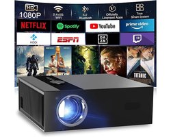 4K Projector met Google TV, Native 1080p, Autofocus