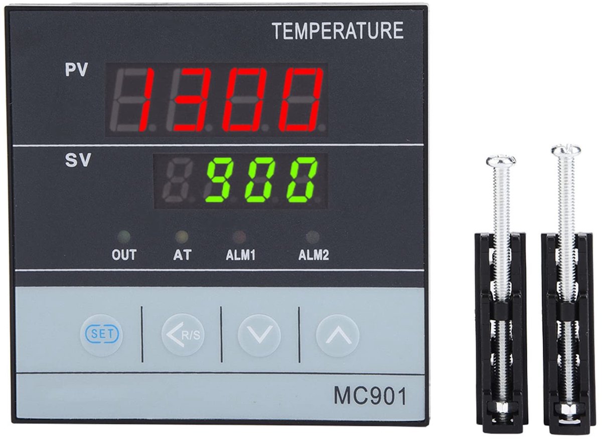 Allecto - PID Temperatuurcontroller - Digitale K Type PT100 - Nauwkeurige Temperatuurmeting - Compact - Temperatuurregeling - Precisie - Geschikt v...