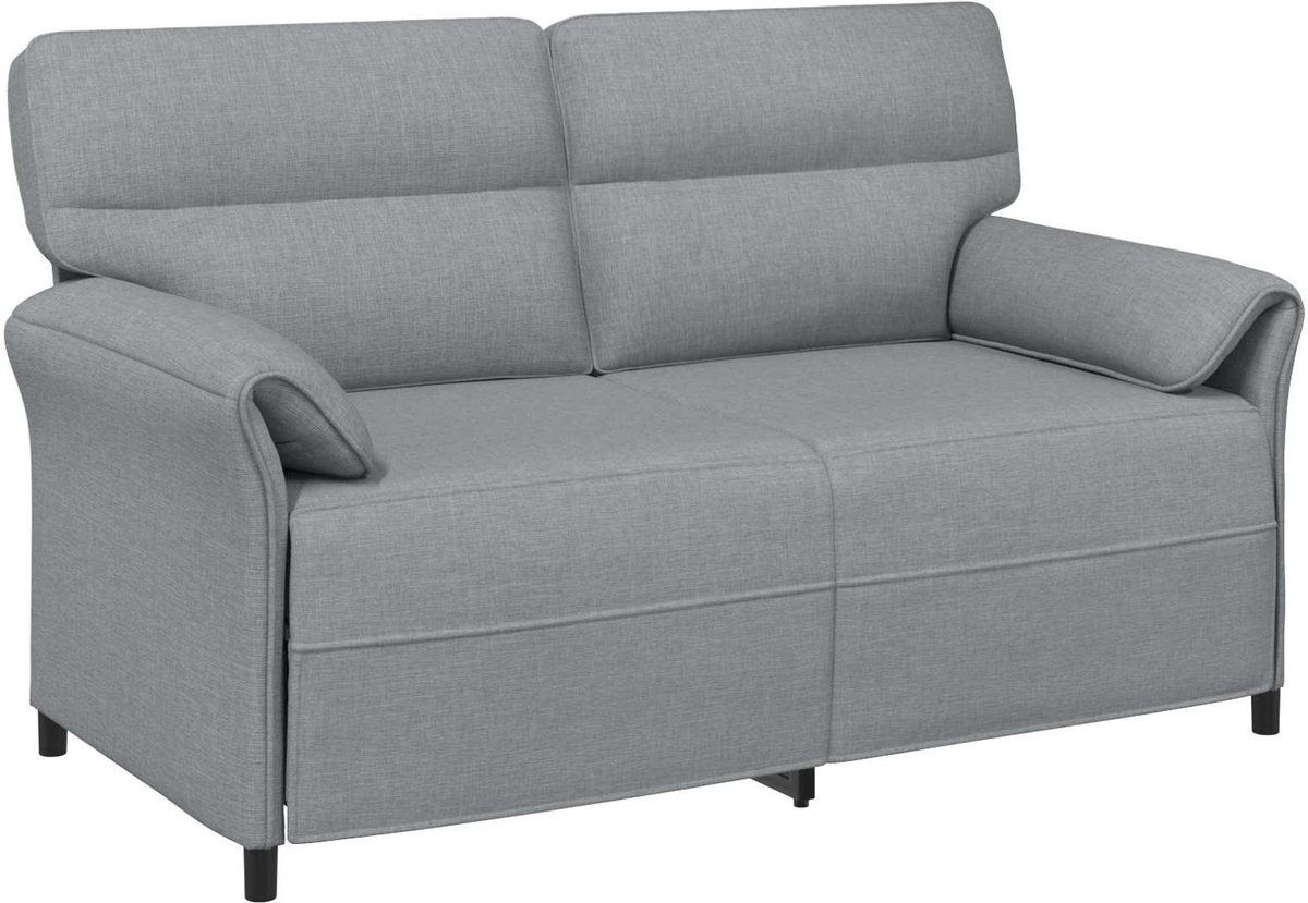 vidaXL - Bank - 100% - polyester - metalen - frame - MDF, - Multiplex