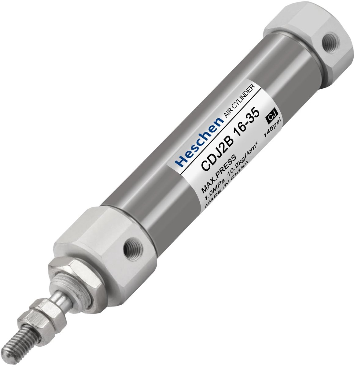 MTTProducts - Pneumatische Cilinder - Slimme Air Cylinder - 16mm Bore - M5 Socket - Hoogwaardige Kracht - 35mm Hub - Geschikt voor Diverse Toepassingen