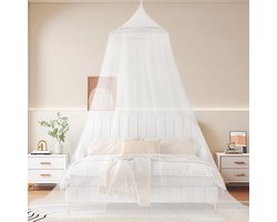 NTHProducts - Mosquito Net - Insectenwerend - Ideaal voor reizen - Wit - Geschikt voor dubbel bed - Minimalistisch design - Voor een rustige nachtrust