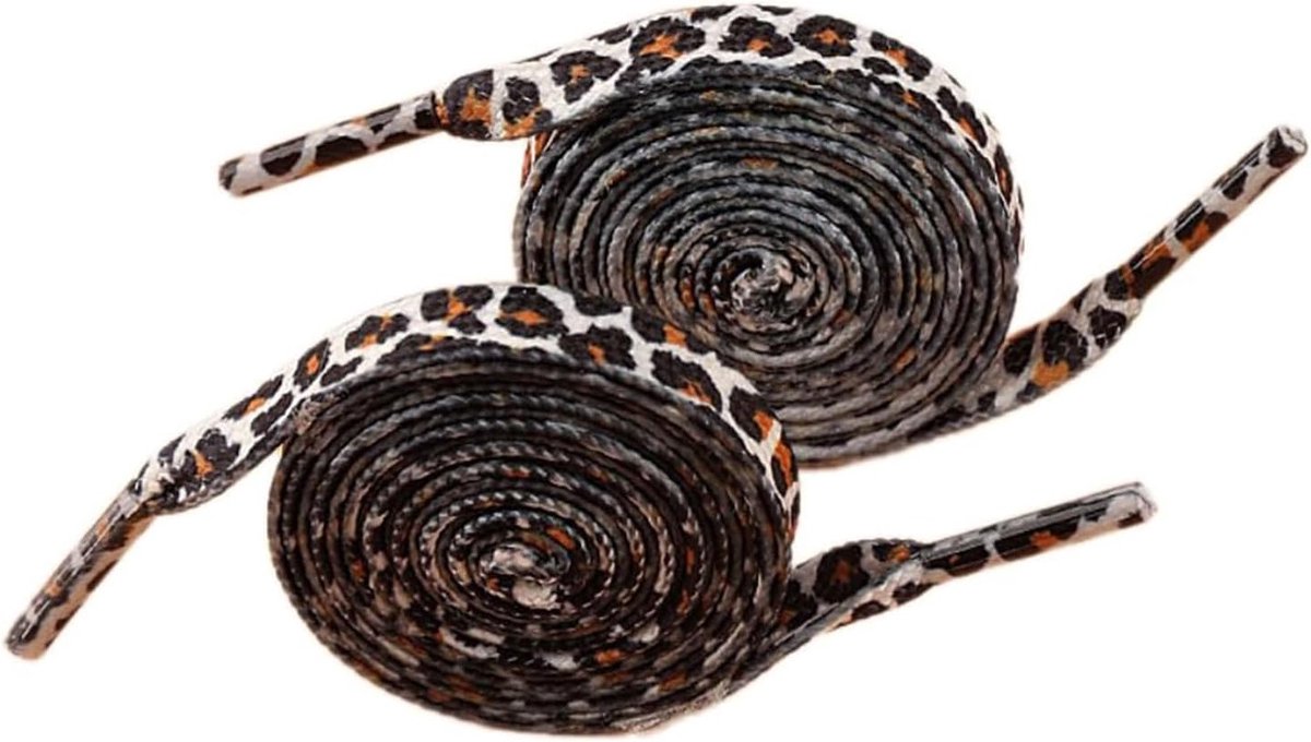 Leopard Patroon Veters voor Sportschoenen, Hardloopschoenen en Casual Schoenen - 1 Paar Kleurige Veters