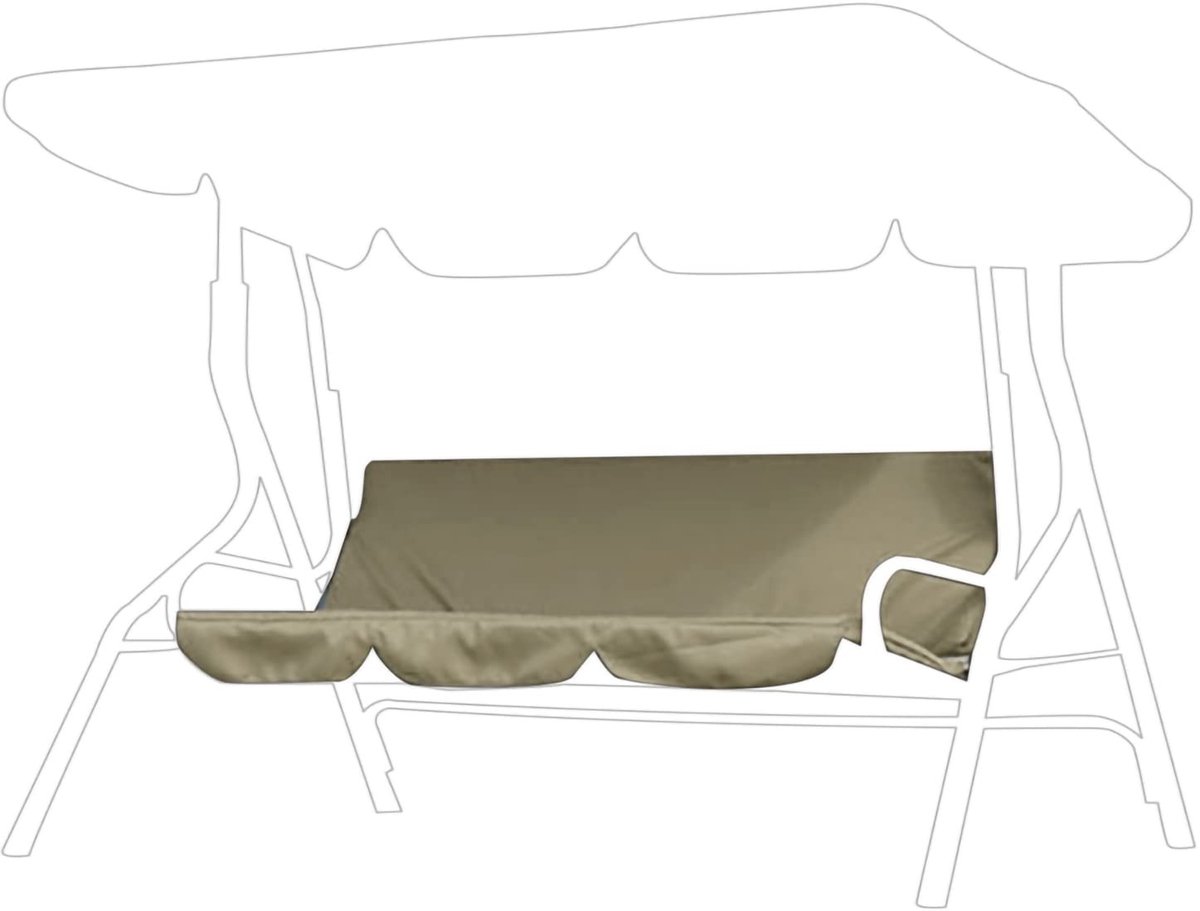 Allecto - Schommelbank Kussenhoes - Waterdicht - 150x150x10cm - Stofdicht - Beschermhoes voor Tuinschommel - Geschikt voor 3-zits