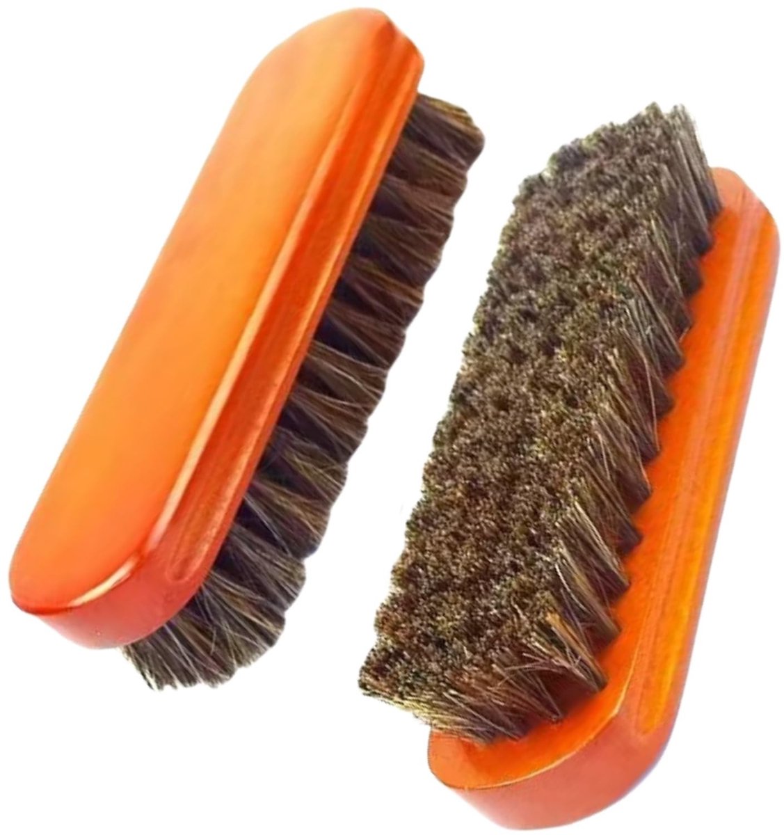 Allecto - Schoenborstel - Paardenhaar - Professionele Schoenverzorging - Roodbruin - Schoenpoetsborstel - Effectief poetsen van schoenen - Geschikt...