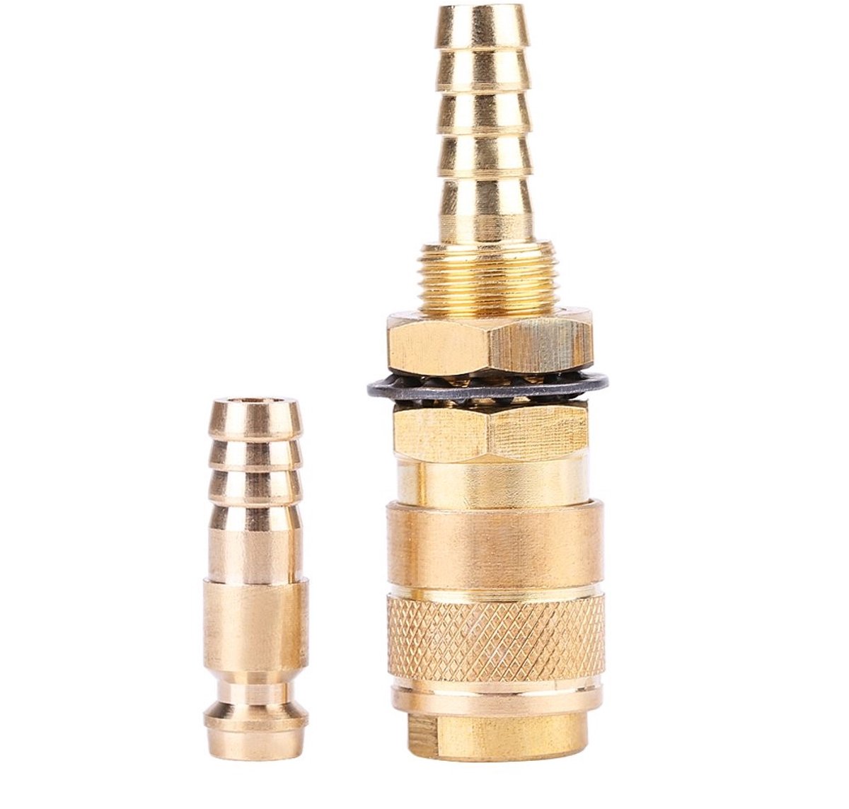 Allecto - Adapter - M8 Brass Welding Machine - Watergekoeld - Snelle Slangkoppeling - Hoogwaardige kwaliteit
