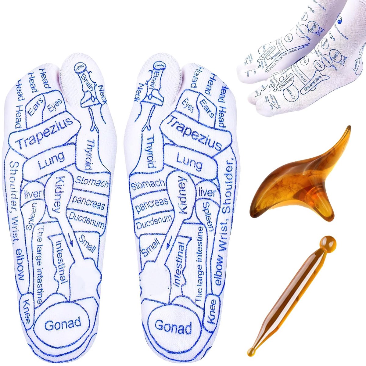 Allecto - Acupressure Sokken - Voetmassage - Reflexologie en Acupressuur - Comfortabel en Ademend - Ontspanning voor de Voeten - Ideaal voor Thuis