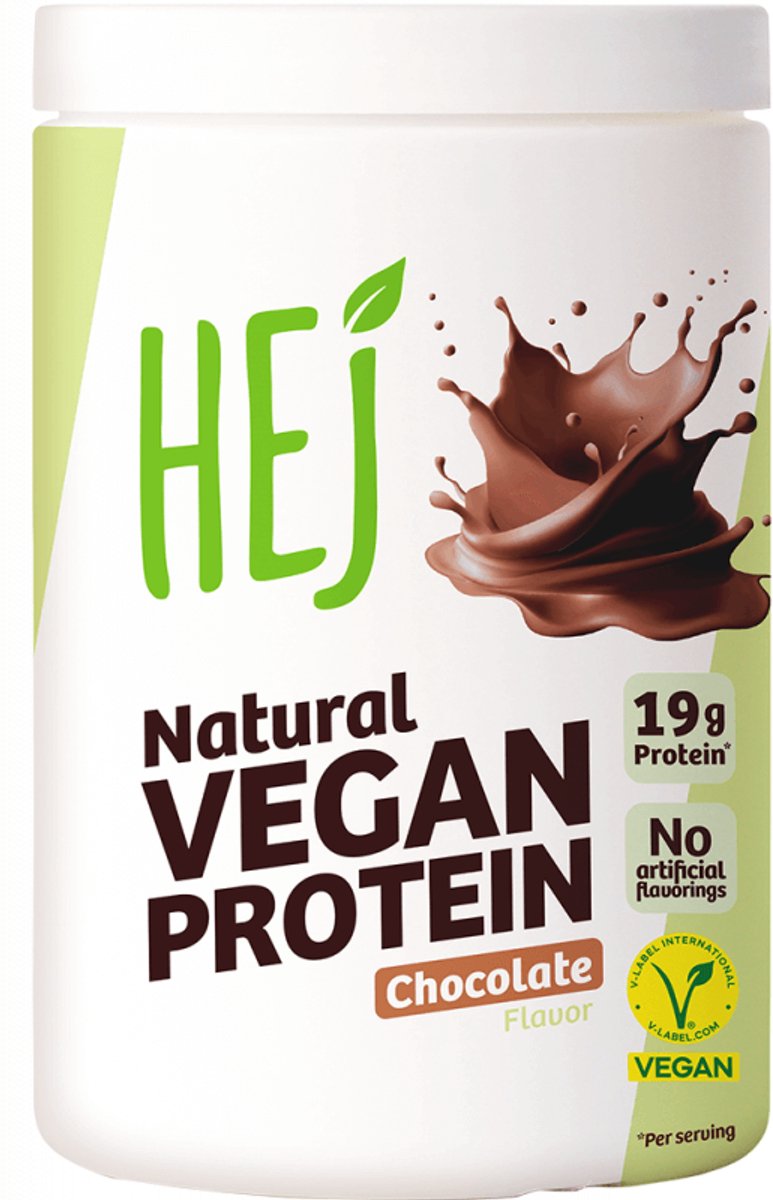 HEJ Natural Vegan Protein (300g) Chocolate - Eiwitten - Veganistisch eiwit