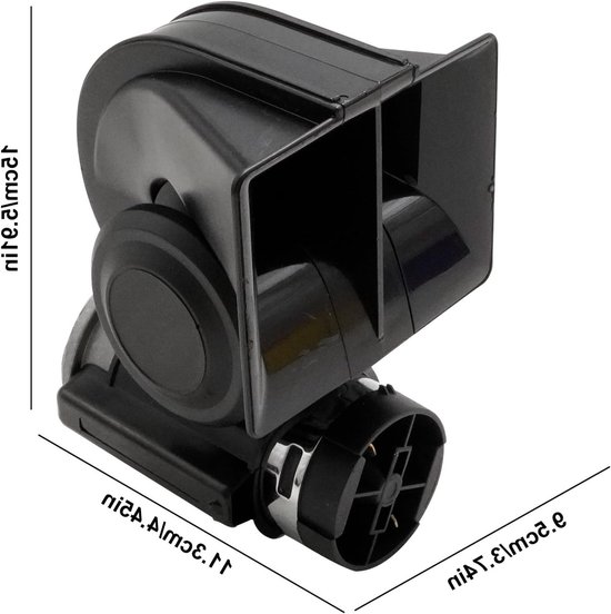 Luchthoornset 12 V, 150 dB, krachtige claxon met kabelboom en drukknopschakelaar voor voertuigen, vrachtwagens, boten en campers — afbeelding 5