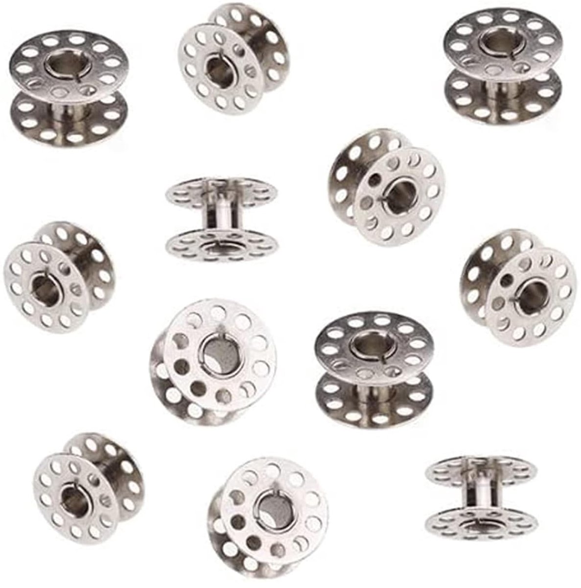 20x Metalen Spoelen voor Naaimachine - Lege Draadspoelen Set