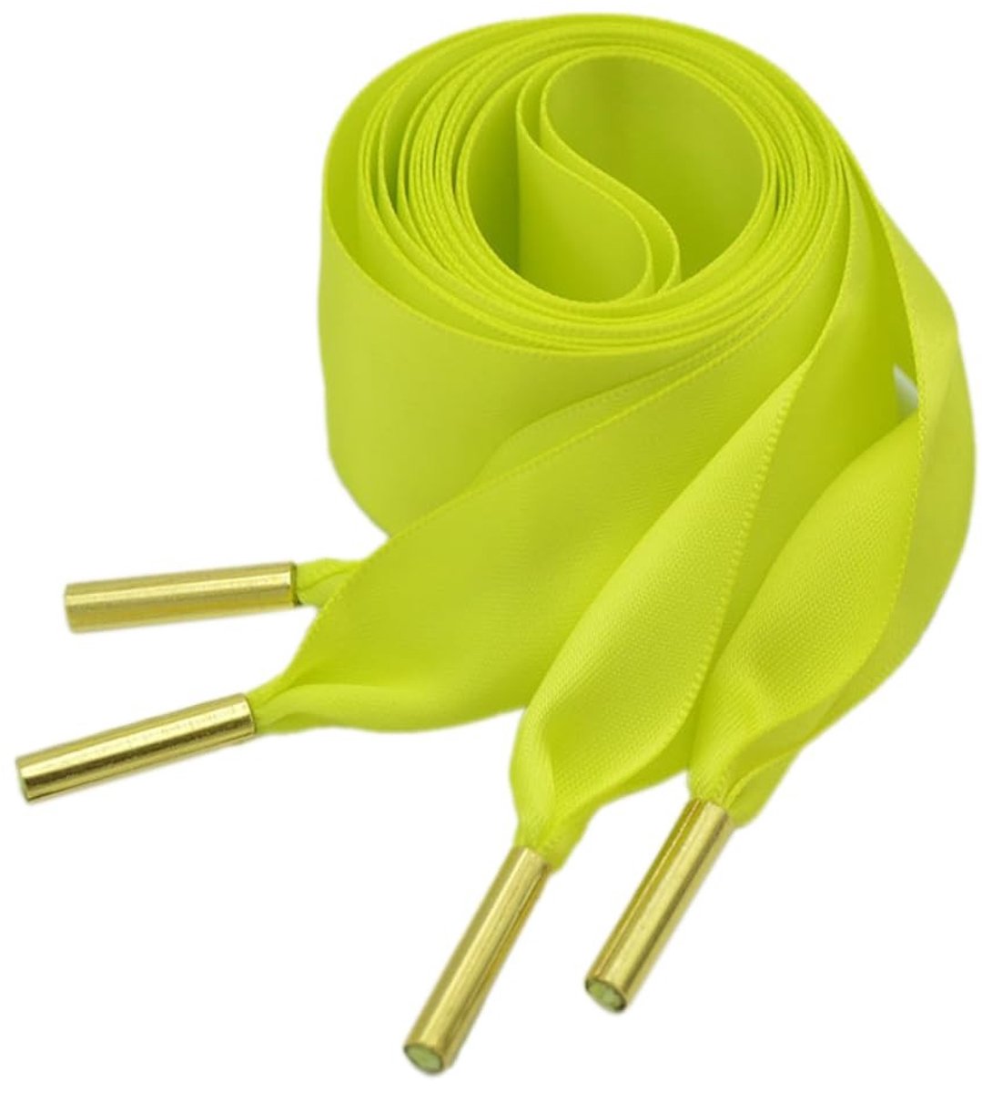 Satin Laces 3.2 cm Breed Geel A - Dubbelzijdige Sportveters voor Dames en Meisjes