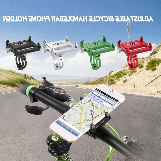 Universele Verstelbare Fiets Smartphone Houder voor Apparaten van 3.6 tot 6.2 Inch - Fietsaccessoire, Telefoonhouder, Mobiele Steun — afbeelding 5