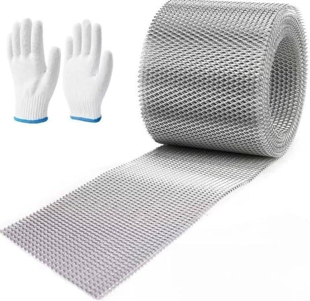 Robuuste bladbescherming voor regengoten, 12,5 x 600 cm - Aluminium dakgootbescherming, ee