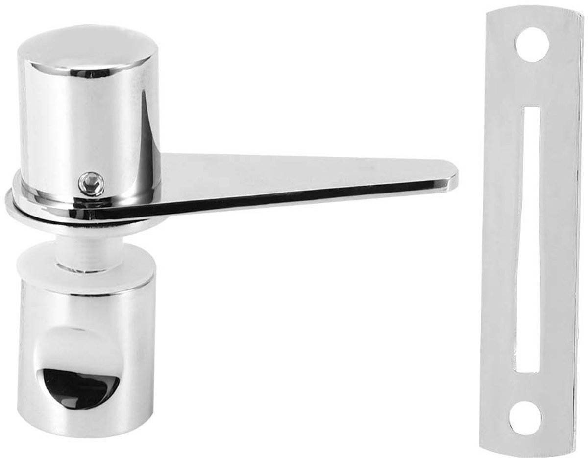 Badkamer Klink - Glazen Deurslot - Huishoudelijk Gebruik - Krasvrije Ring - 8-12 mm Deurdikte - Roestvrij Staal