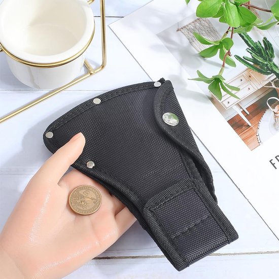 TTGoods - Zwart bijldeksel voor 1 1/3 pond bijlbeschermhoes met dubbele kliksluiting - Duurzaam en praktisch - Bescherm je bijl optimaal — afbeelding 5
