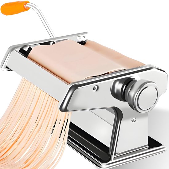 Retoo Handmatige Pastamachine van RVS - Voor Lasagne, Tagliatelle en meer van Merkloos — afbeelding 3