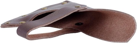 Dailygoods - Dikke leren bijlbladen hoes schede leren hoofd holster bijl bescherming en riem houder handgemaakt — afbeelding 3