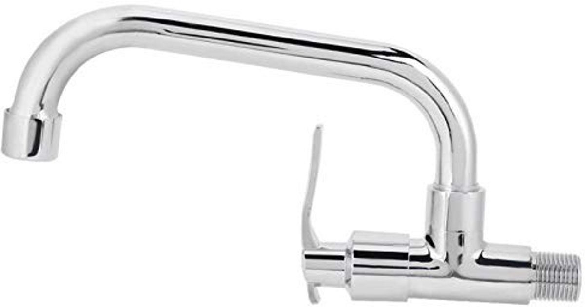 ONF3 - 360° Roteerbare G1/2in Wandmontage Gootsteen Kraan - Enkelgreeps Koudwaterkraan - Z
