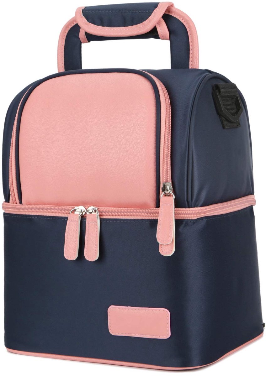 Allecto - Borstvoeding Koeltas - Thermische Isolatie - Waterdichte Rugzak - Navy Blue - Voor Moeders en Vaders - Ideaal voor Reizen