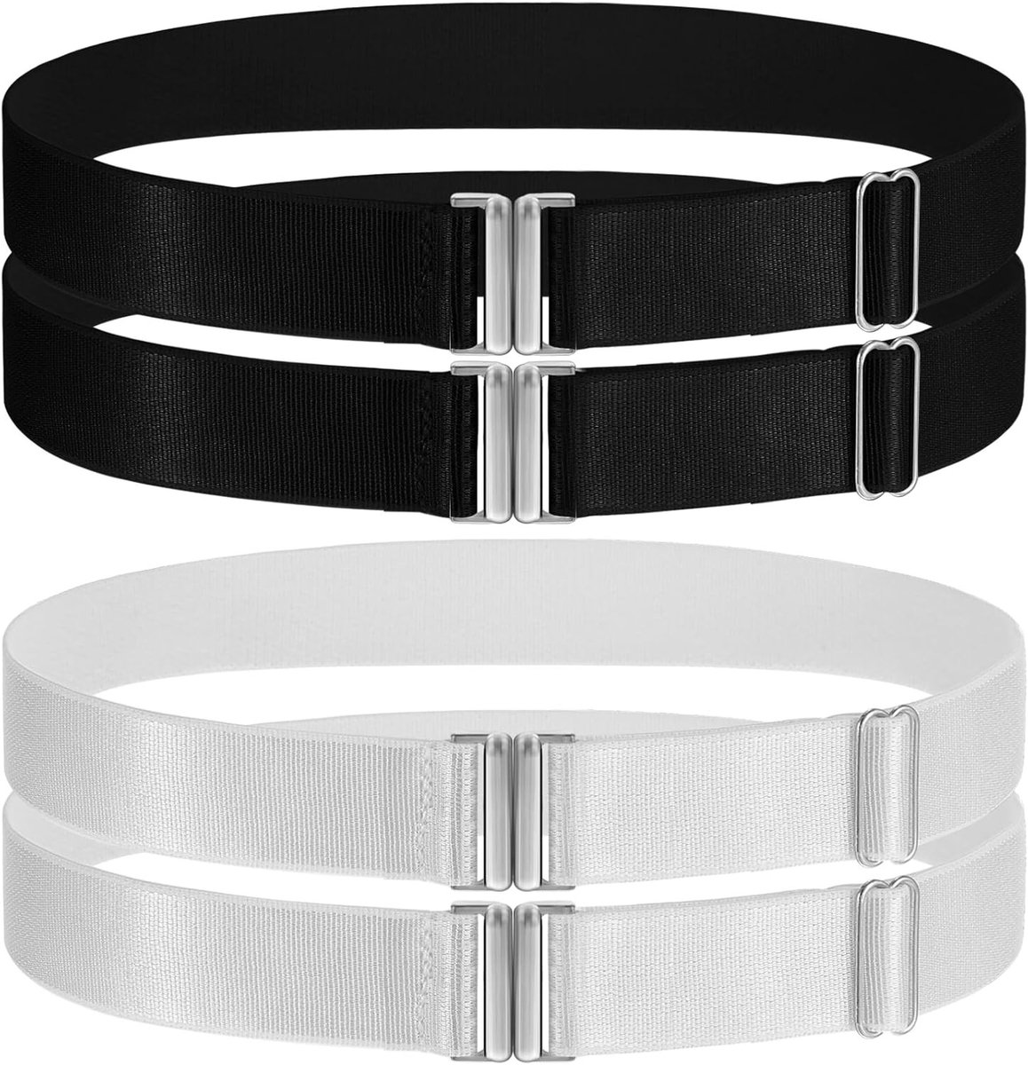 4-delige Garter Thigh Straps Kousen en Garters voor Bruiden, Verstelbare Garters met Metalen Gesp voor Dames, Elegante Beenaccessoires voor Feesten en Bals