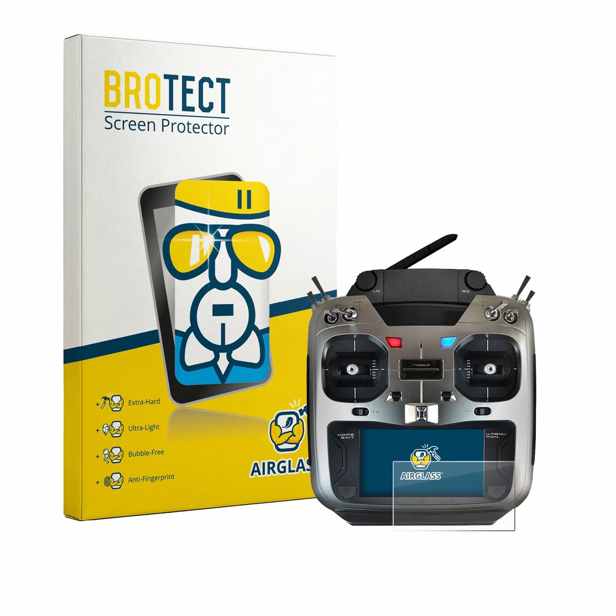 Screenprotector voor Robbe Futaba T16IZ Super Beschermglas transparant